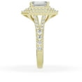 thumbnail image 6 of Unique Moments 2.50 Ct Lab Grown Split Shank Radiant Halo Diamond Engagement Ring 14K Yellow Gold, 6 of 6