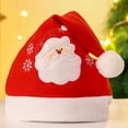 thumbnail image 2 of Visland Christmas Hat Cute Cartoon Stretchy Plush Ball Snowman ElK Santa Claus Hat Party Supplies for Adults Kids, 2 of 4