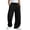 Black, variant on FSYBOA Boys Fleece Sweatpants Size 10-12T, Straight-leg Relaxed Fit Elastic Waist Open Bottom Kids Athletic Pants with Pockets Black