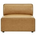 thumbnail image 5 of Modway Mingle Vegan Leather Armless Chair in Tan, 5 of 8