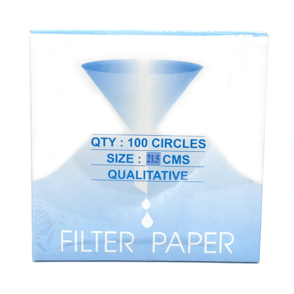 Eisco Labs Premium Qualitative Filter Paper, 21.5cm Dia., Medium Speed