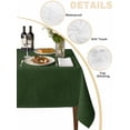 thumbnail image 2 of Solid Dark Green Table Cloth, Retro Minimalism Abstract Denim Texture Waterproof Tablecloth for Rectangle Tables, Reusable Washable Fabric Table Cover for Restaurant Kitchen Dining Tables 60"x102", 2 of 6