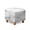 Marble Print White Gray, variant on SCRAWLGOD Marble Print White Gray Footstool Cover, Removable Square Slipcover with Elastic Bottom Breathable Foot Stool Protection Universal Fit for Most Footrest Sofa
