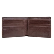 Hidesign Vespucci Brown Buffalo Leather RFID-blocking Slim Bifold Wallet
