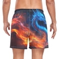 thumbnail image 4 of joogoo Men's Fire Dragon Swim Trunks with Liner Pocket Beach Shorts X-Large, 4 of 9