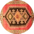 thumbnail image 1 of Ahgly Company Indoor Round Persian Orange Traditional Area Rugs, 7' Round, 1 of 1