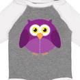 thumbnail image 4 of Inktastic Purple Owl Bird Boys or Girls Long Sleeve Baby Bodysuit, 4 of 5
