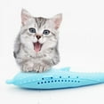 thumbnail image 4 of Cat Fish Shape Toothbrush Toy With Catnip Pet Eco-Friendly Silicone Molar Stick Teeth Cleaning Toy For Cats, 4 of 6