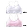 thumbnail image 3 of Girls Solid Color Racerback Letter Print Sport Training Bra Underwear 2 Pack Womens Underwire Bras Bra Women plus Size Sports Bra Pack of Bras Strap Less Bra Women Strapless Bras Running Bra Sports, 3 of 4