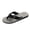 Gray, variant on Men's Arch Support Flip Flops with Soft Cushion Non Slip Comfortable Summer Beach Slip on Shoes Walking Thong Sandals Deep Brown Size 9