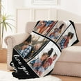 thumbnail image 5 of Custom Blankets with Photos Personalized Happy Anniversary Blanket Valentines Day for Her Him Boyfriend Girlfriend Husband Wife, 5 of 6
