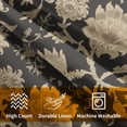thumbnail image 4 of Vintage Floral Print Pillow Covers 18x18 Inch Farmhouse Flowers Pattern Decorative Throw Pillow Covers Set of 2 Black Pillowcases for Couch Holiday Party Picnic Dinner Decor, 4 of 6
