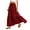 Brick Red, variant on Women's Summer Maxi Skirt Casual Smocked High Waist Long Skirts Flowy Boho Skirt for Beach Vacation (Pink, XXL)