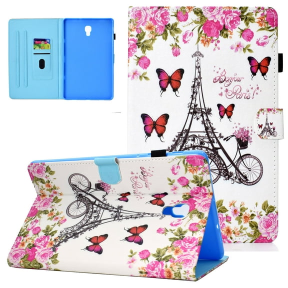 Galaxy Tab A 10.5 Inch 2018 Case SM-590/T595/T597, Allytech Slim PU Leather Stand Folio Smart Cover Auto Sleep Wake Anti-Scratch Magnetic Clasp Case for Samsung Galaxy Tab A 10.5 T590, Butterfly Tower
