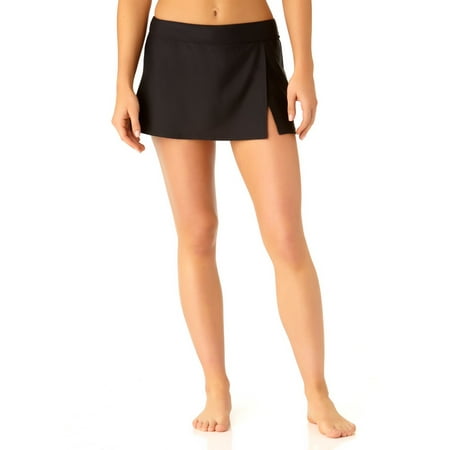 Flirty Skirted Hipster Bottom - Catalina Women's Black Skirted Swim Bottom