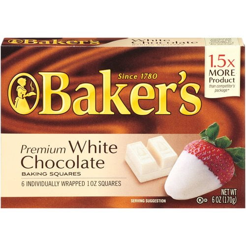 Kraft Baking & Canning Baker's Baking Premium White Chocolate Squares