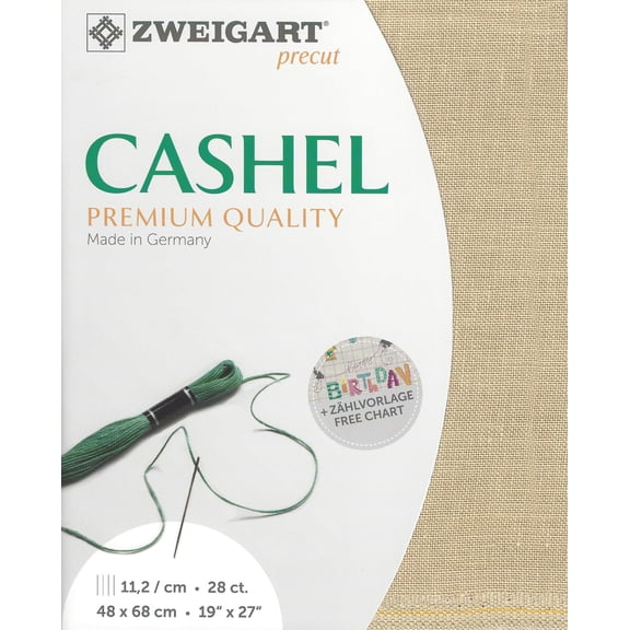 Precut Cashel 28 count Light Mocha 3281/309