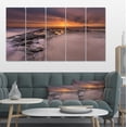 thumbnail image 1 of Dramatic Sunrise over Sandy Beach - Seashore Canvas Art Print, 1 of 4