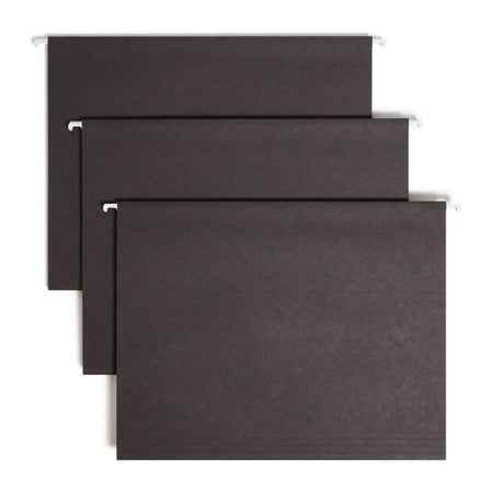 UPC: 0086486640626 | Smead Hanging File Folders 1/5 Cut 11 Point Stock Letter Black 25/Box 64062