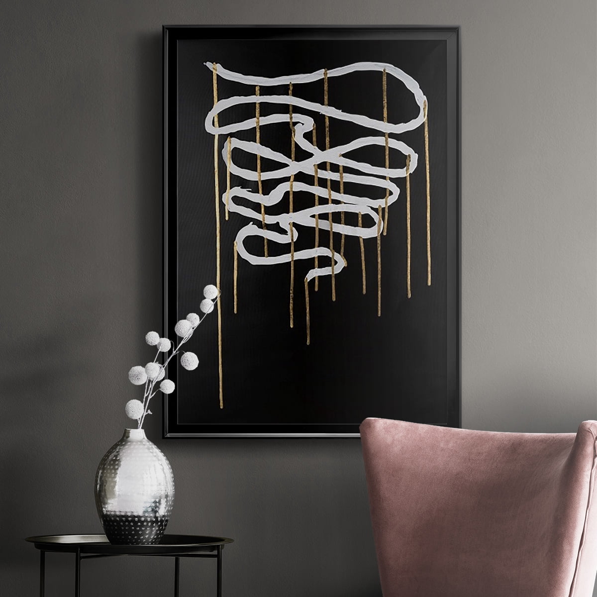 Weeping Ribbon II Premium Framed Print, in Gold, Black, or Silver - Ready to Hang