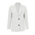 thumbnail image 4 of Dgankt Blazers for Women Fashion Casual Solid Color Button Pocket Long Sleeved Turndown Collar Suit Jacket,Size S-3XL, 4 of 4