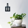 thumbnail image 2 of Village Wrought Iron EOO-44 Ananas Double Sortie Couvercle - Noir, 2 of 3