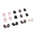 thumbnail image 2 of 24 Piezas de Uñas Postizas Rosadas Manicura Francesa Stick on Nails Bailarina Brillante Prensa en las Uñas, Diseño de Mármol para Mujeres y Niñas Rojo Verde, 2 of 5