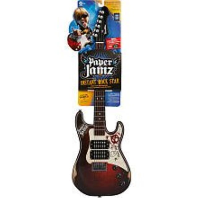 WOW WEE PAPER JAMZ WALL MOUNT STORE DISPLAY PAPER JAMZ GUITAR IN STYLE 