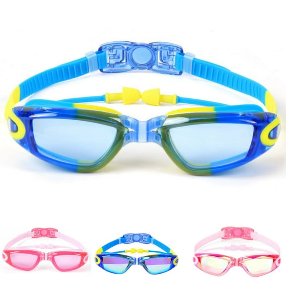 GYRATEDREAM Kid Anti Fog Swimming Goggles No Leaking Swim Glasses for 3-14 Years Kids