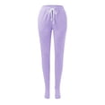 thumbnail image 4 of Women's Solid Color Autumn And Winter Casual Pants With Thick Velvet And Elastic Waist Bag And Leg Pants Womens Lightweight Pants plus Size Casual Pants for Women 4x-5x Women's Pants Casual Trouser, 4 of 8