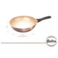 thumbnail image 2 of Wok HUDSON 28cm Aluminio 2mm 3 capas Antiadherente cerámico Color Cobre, 2 of 9