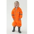 thumbnail image 2 of YIQAUMA Girls Boys Rain Suit Toddlers Kids Waterproof Coverall Rainsuit One Piece Rain Coat Rose Red, XL, 2 of 6