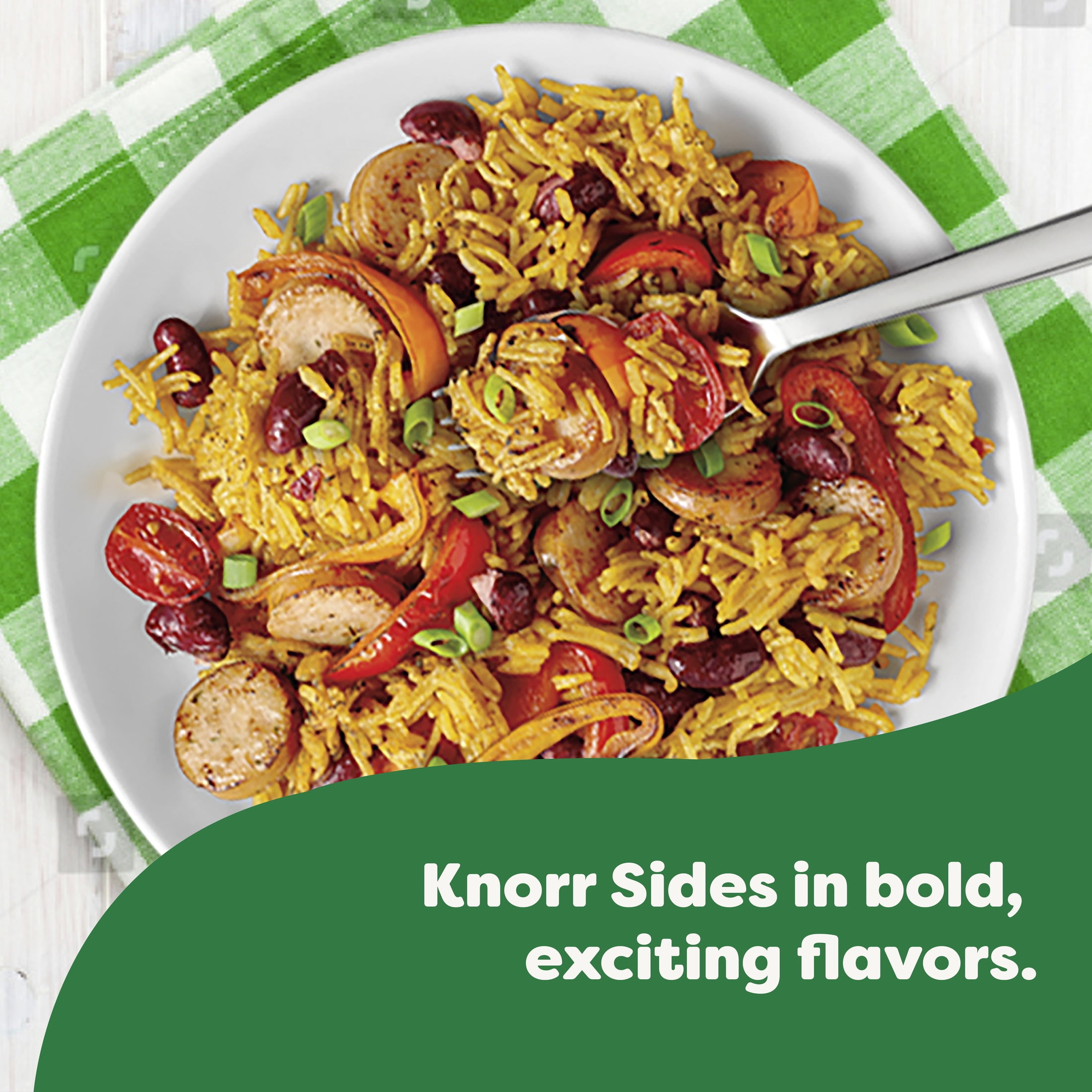 (8 pack) Knorr No Artificial Flavors Cajun Chicken Flavor Rice Sides, 5.8 oz Regular Pouch
