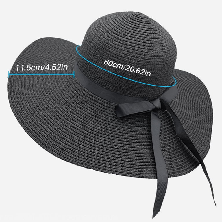 BCOOSS Large Foldable UV Protection Straw Sun Hat for Women  display picture 3
