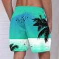 thumbnail image 4 of Puntoco Jogger Shorts Pants,Men'S Casual Printed Drawstring Trouser Beach Shorts Pants with Pocket Mint Green 12(XXL), 4 of 4