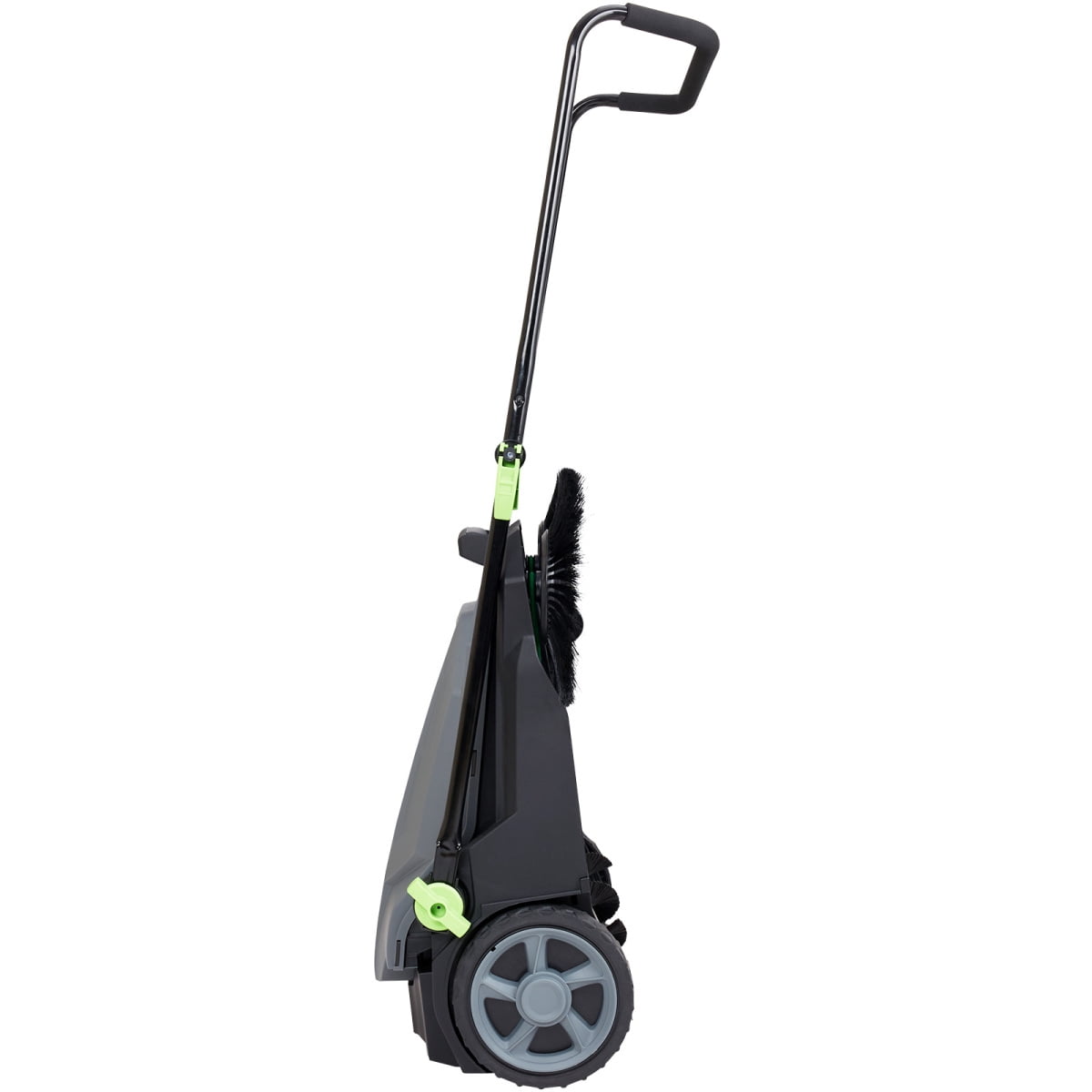 ZHICHUN  25.6 Inch Walk Behind Hand Push Floor Sweeper Manual Non Electric 5 Gallon Waste Container Adjustable Folding Handle For Walkway Yard Garage Patio