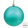 thumbnail image 3 of Vickerman 6" Sea Foam Shiny Ball Ornament, 4 per Bag, 3 of 5