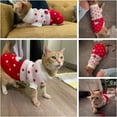 thumbnail image 5 of Pet Clothes, Cat Sweater Winter Warm Puppy Clothes Strawberry Knitwear Turtleneck Dog Sweaters for Cats Puppy, 5 of 5