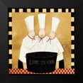 thumbnail image 2 of DiPaolo, Dan 12x12 Black Modern Framed Museum Art Print Titled - Bistro Chefs, 2 of 5