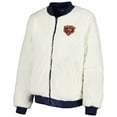thumbnail image 4 of Women's G-III 4Her by Carl Banks Oatmeal/Navy Chicago Bears Switchback Reversible Full-Zip Jacket, 4 of 6