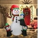 thumbnail image 2 of Adorno navideño inflable con LED de 1,2 a 1,8 m, modelo de cascanueces, muñecos navideños para la fiesta de Año Nuevo 2023, decoración navideña, 2 of 5