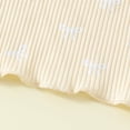 thumbnail image 6 of Little Girls Summer Outfits Toddler Clothes for Girls Bow Print Fly Sleeve Short Sleeved Top Shorts with Bows Baby Girl Baby Clothes, 6 of 9