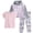 Lavender Awesome, variant on Girls Pants Set - Soft Fleece Pullover Hoodie, Graphic Tee and Leggings 3 Piece Outfit Set