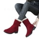 thumbnail image 4 of Botas de mujer, botas cortas, botas de algodón, botas de punta redonda y suela plana, botas de nieve hope, 4 of 6