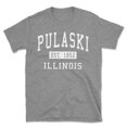 thumbnail image 1 of Pulaski Illinois Classic Established Men's Cotton T-Shirt, 1 of 1