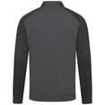 thumbnail image 3 of Men's Levelwear Charcoal Anaheim Ducks Aztec Insignia Core Quarter-Zip Pullover Top, 3 of 3