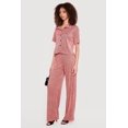 thumbnail image 2 of Women's Plisse Striped Wide Leg Pants, 2 of 4