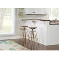 thumbnail image 2 of Linon Farhart Bar Stool with Adjustable Height & Swivel, Aged Walnut, 2 of 9