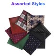 thumbnail image 5 of 8pcs Men's Pocket Squares, DISEN Soft Polyester Handkerchiefs, Classic and Vintage Hankies for Wedding, Party, 9''x9'', 5 of 7