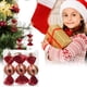 thumbnail image 4 of 3Pcs Christmas Candy Ornaments Candy Jars Christmas Tree Glitter Hanging Decorations Plastic Peppermints Decorative Christmas Tree Home Party, 4 of 7